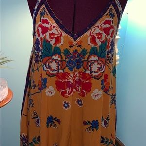 Golden Floral Sundress